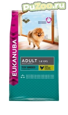 Eukanuba Toy Breed - сухой корм эукануба той брид для взрослых собак миниатюрных пород