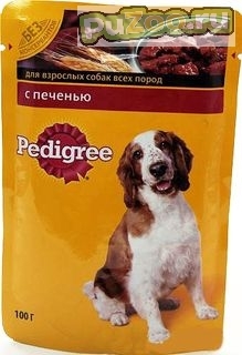 Pedigree - консервы с печенью в соусе педигри для взрослых собак всех пород / пауч