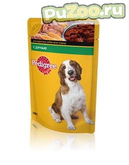 Pedigree - консервы с дичью в соусе педигри для взрослых собак всех пород / пауч