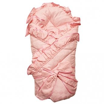 Одеяло-конверт на выписку,МАРГАРИТА, из перкаля с 2-мя оборками, весна-осень, пл. 200