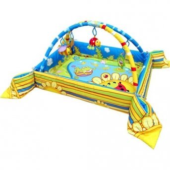 Предмет игрового обихода коврик Счастливый лягушонок, дуги с игрушками, Barti