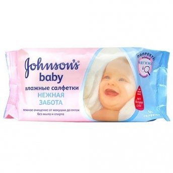 Салфетки влажные JOHNSON'S BABY Нежная забота 64 шт