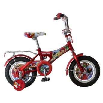 Велосипед 12 дюймов Navigator Angry Birds, AB-1-тип, звонок,панель на руле,защита цепи,алюм.обод