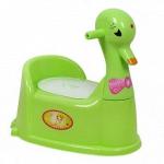 Горшок детский МИРПЛАСТ "Утка" девочка, 8028