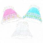 Капор Маргарита, шитье, цветное кружево по низу