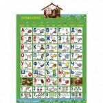 Обучающий плакат УМКА "Азбука. Учим с Машей и Медведем" на бат. руссифиц. в русс. кор.