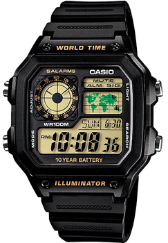 Часы наручные Casio  AE-1200WH-1B