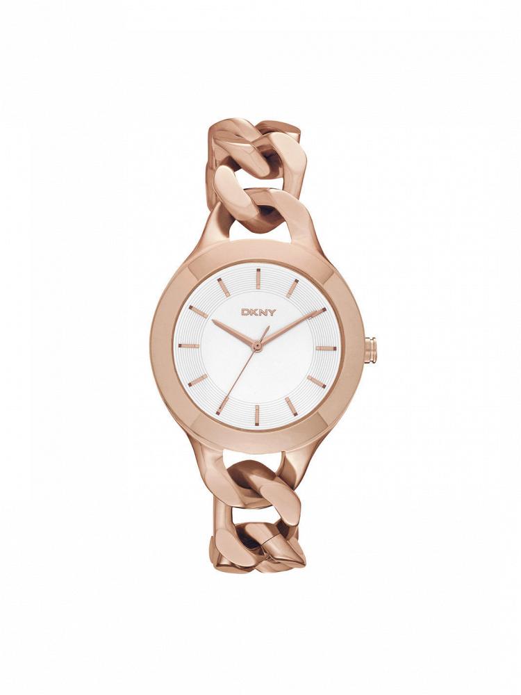 Часы наручные DKNY Chambers Large Rose Gold-Tone Link Watch
