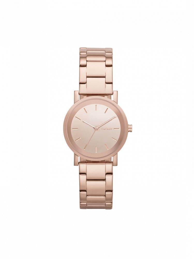 Часы наручные DKNY SOHO ROSE-TONE LARGE ROUND FACE WATCH