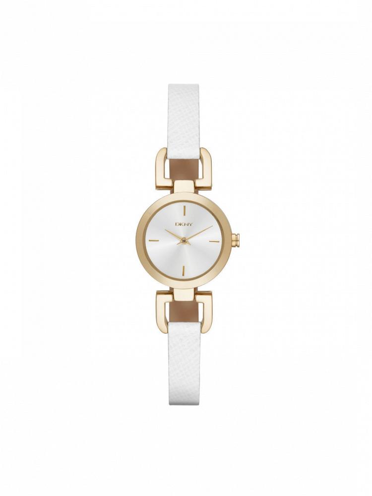 Часы наручные DKNY READE WHITE LEATHER D LINK SKINNY WATCH