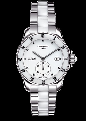 Часы наручные женские Certina DS FIRST CERAMIC - 3 HANDS C014.235.11.011.01