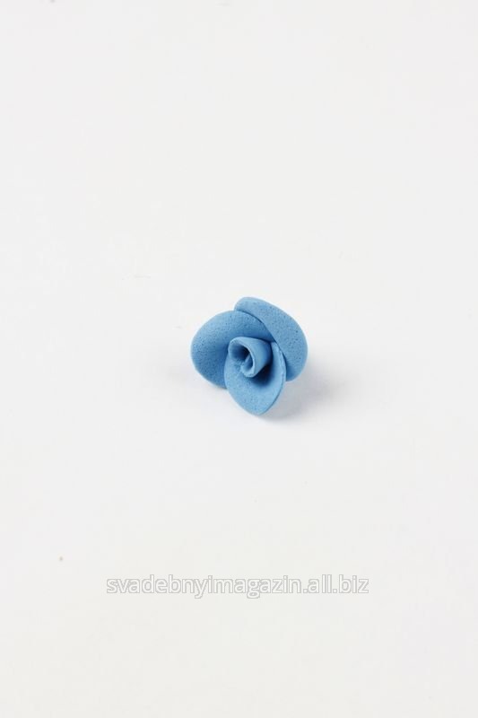 Роза из латекса №16 , тёмно-голубой/d 15 мм, 1 шт. 72-FL16/60-127z