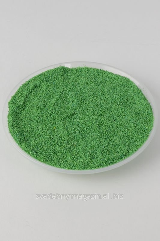 Песок для песочной церемонии (300 гр), зелёный 69-SN100/60-30