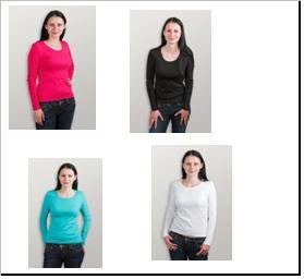 Женская футболка трикотажная с длинными рукавами 100% хлопок (ТМ LIANA) 211329RU