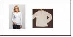 Женская блузка трикотажная с длинными рукавами 92%  хлопок, 8% лайкра (ТМ LIANA) 211417-1RU
