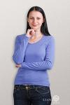 Женские футболки с длинным рукавам (V-вырез)  211330RU