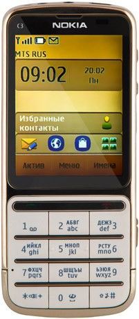 Мобильный телефон Nokia C3-01 Gold