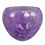 Стеклянное Кашпо шар  18 см (фиолетовое) Германия UT-00007414