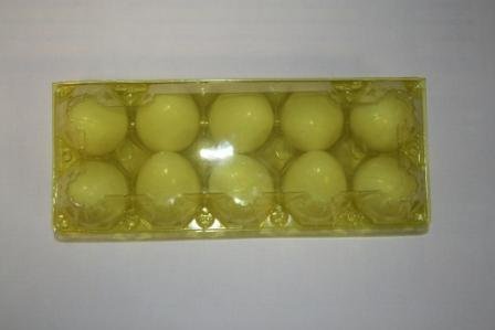 Упаковка для 10 яиц золотистая из r-PET для СВ,СО