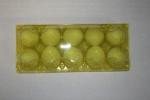 Упаковка для 10 яиц золотистая из r-PET для СВ,СО