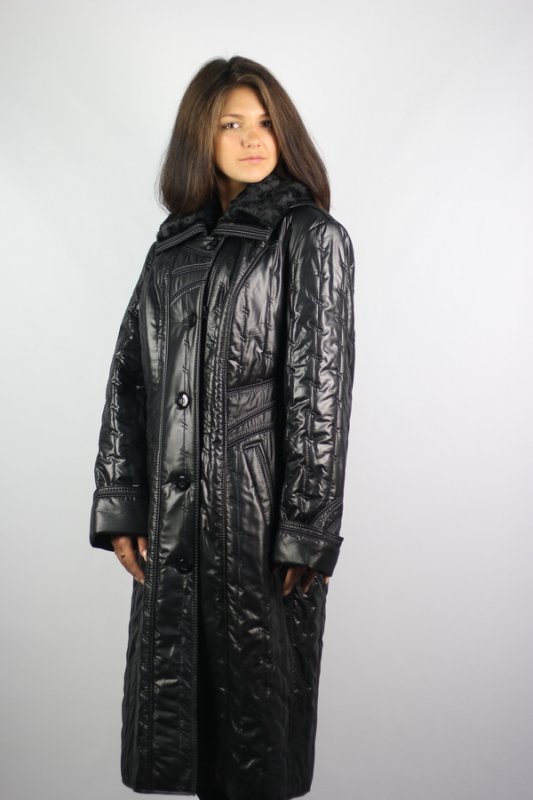 Куртка утепленная плащевка черный cu-0006