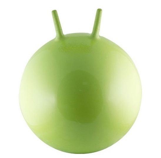 Мяч попрыгун гимнастический с рожками в коробке с насосом (зеленый), 45 см Ортосила
