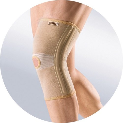 Бандаж ортопедический на коленный сустав из нити с керамическим напылением с ребрами жесткости ОРТО