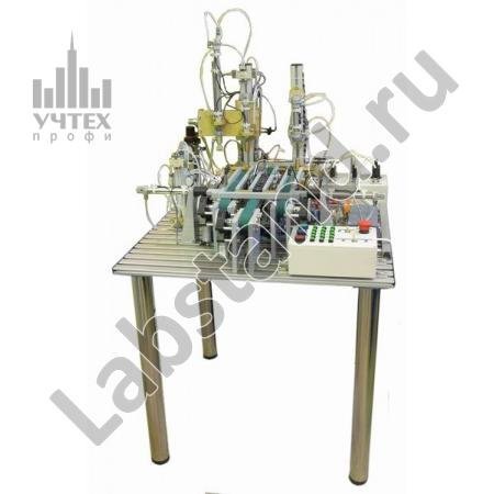 Типовой комплект учебного оборудования Пневмопривод автоматизированной технологической  линия сборочного процесса  на основе мехатронных модулей ПП-АТЛСП-ПММ-014-30ЛР-01