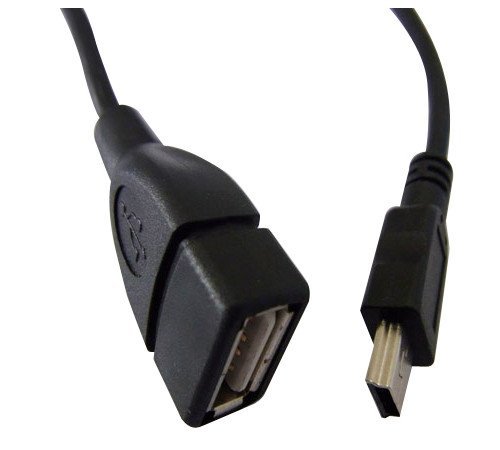 Кабель ATcom USB 2.0 AF - Mini-B 5P OTG 0.8m АТ12821