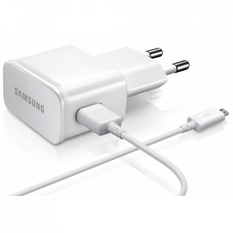 Зарядное устройство сетевое Samsung microUSB 2000mA White ETA-U90EWEGSTD