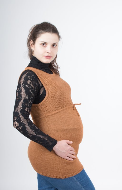 Туника для беременных Бежевая