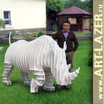 Носорог белый из ПВХ 2,5м