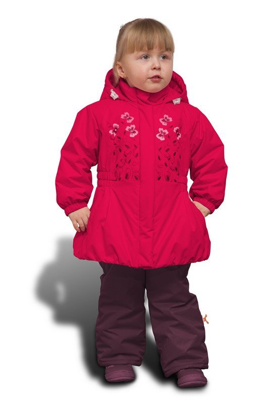 Куртка для девочки малиновый модель 2153