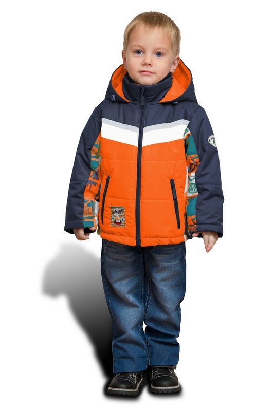 Куртка для мальчика оранжевый модель 2150