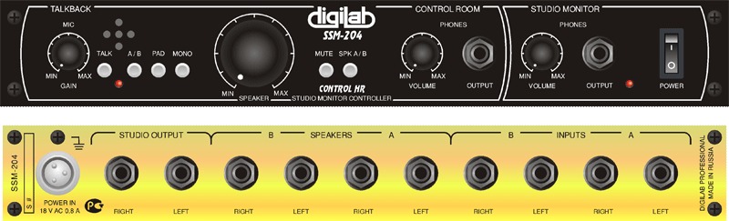 Студийный мониторный контроллер SSM-204
