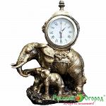 Часы Слон со Слоненком