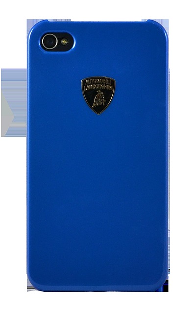 Крышка Lamborghini Diablo-D1 для iPhone 4 синяя