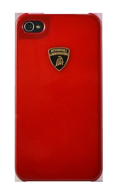 Крышка Lamborghini Diablo для iPhone 4 красная
