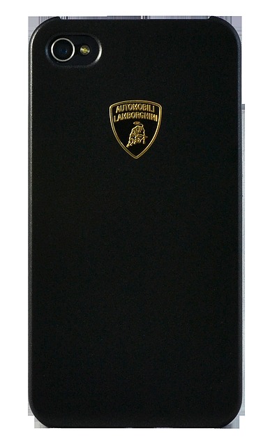 Крышка Lamborghini Diablo для iPhone 4 чёрная