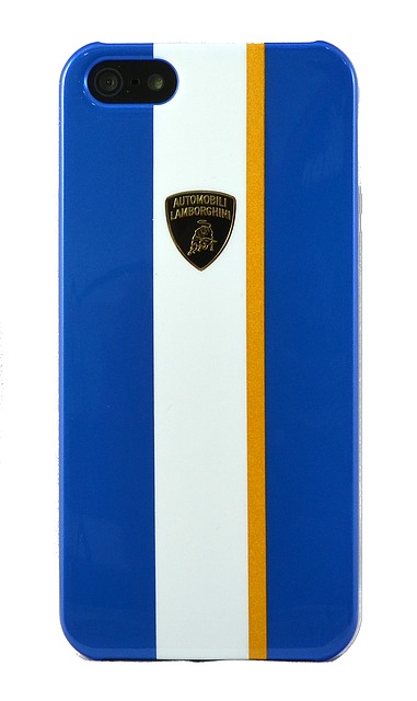Крышка Lamborghini Gallardo для iPhone 5 синяя