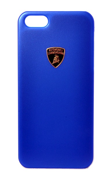 Крышка Lamborghini Diablo для iPhone 5 синяя