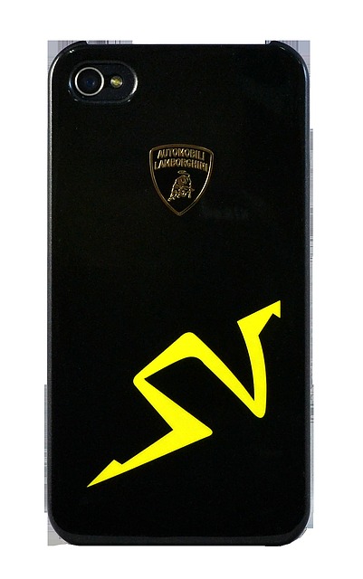 Крышка Lamborghini Murcielago для iPhone 4 чёрная