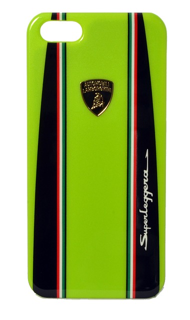 Крышка Lamborghini Superleggera для iPhone 5 зеленая