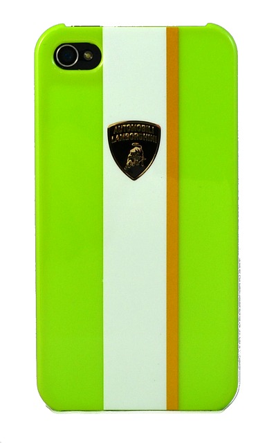 Крышка Lamborghini Gallardo для iPhone 4 зелёная