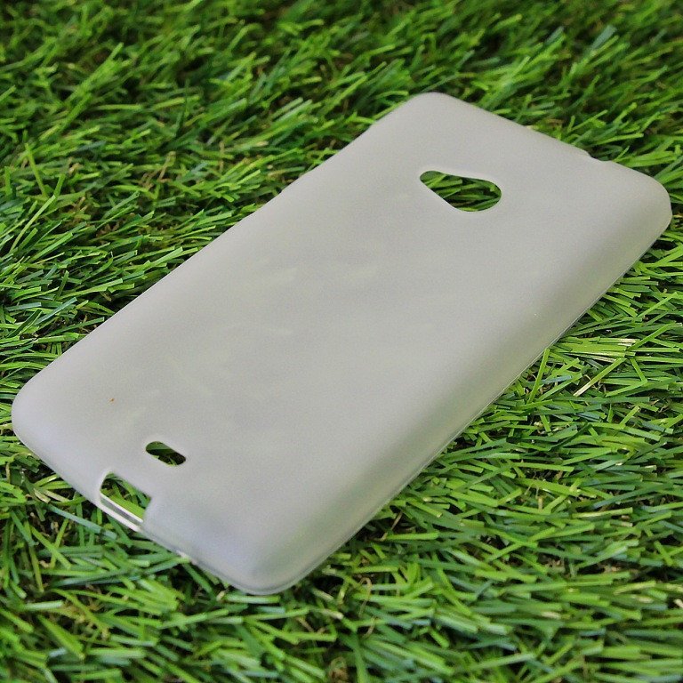 Чехол силиконовый матовый для Nokia Lumia 535 белый