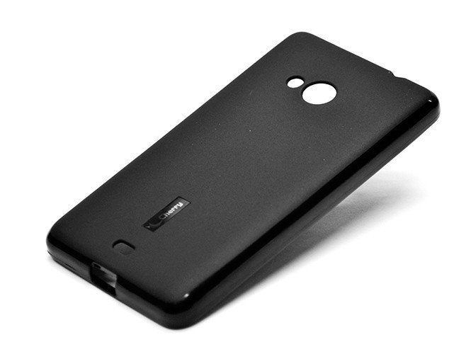 Чехол силиконовый матовый для Nokia Lumia 535 черный