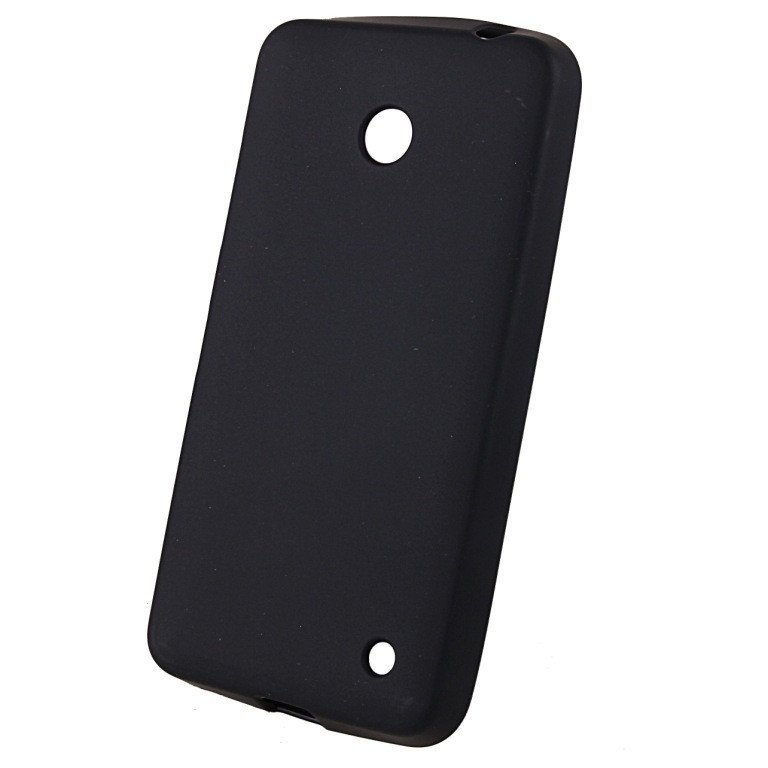 Чехол силиконовый матовый для Nokia lumia 630 черный