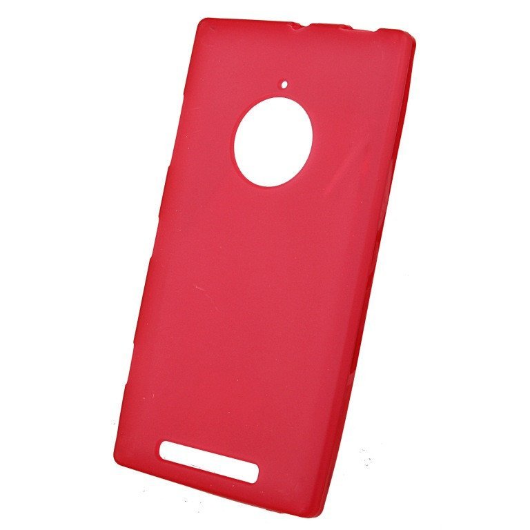Чехол силиконовый матовый для Nokia lumia 830 красный