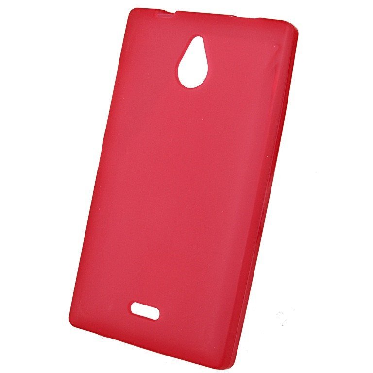 Чехол силиконовый матовый для Nokia lumia X2 dual красный
