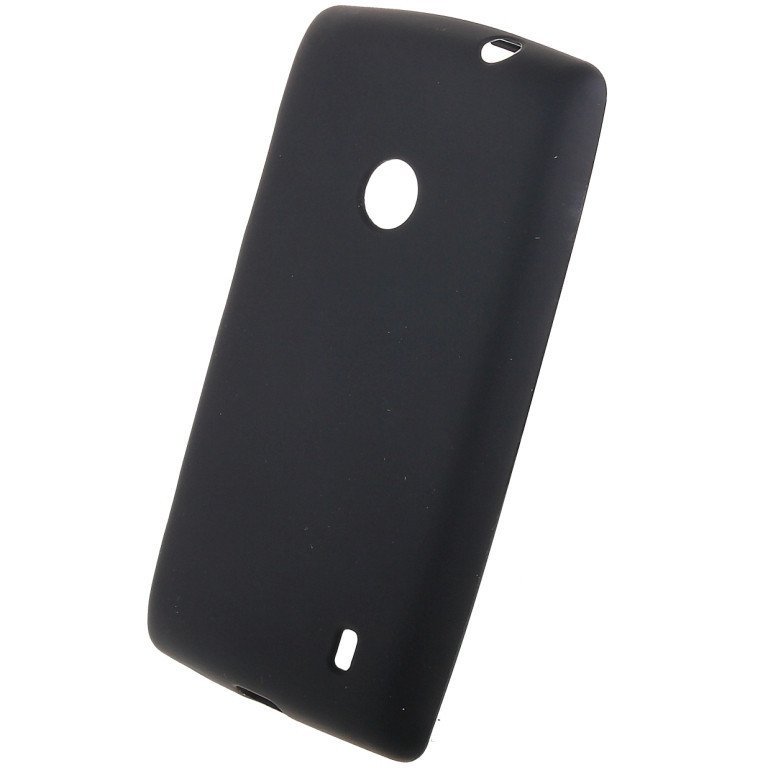Чехол силиконовый матовый для Nokia lumia 520 черный